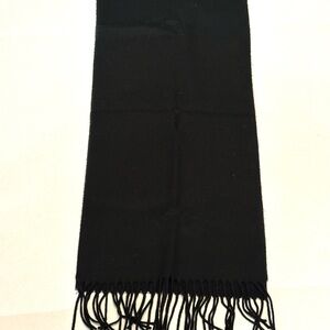 V. FRAAS Classic Black Cashmink Scarf Made in Germany
